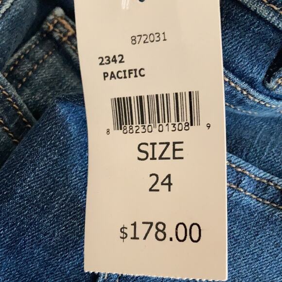 DL1961 Florence Instasculpt Skinny Pacific Jeans Size 24x28 - Picture 8 of 11